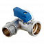 Кран шаровой латунный Stout (SVB-0124-123412) 1/2 ВР(г) х 3/4 НР(ш) х 1/2НР (ш) к бытовой технике мини проходной