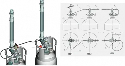 картинка Модуль пожаротушения газовый МПГ 60-40-24-Л-ЭР от магазина