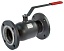 Кран шаровой FF DN65 PN16 фланцевый, с рукояткой, стандартный проход RJIP Standard 065N9626R